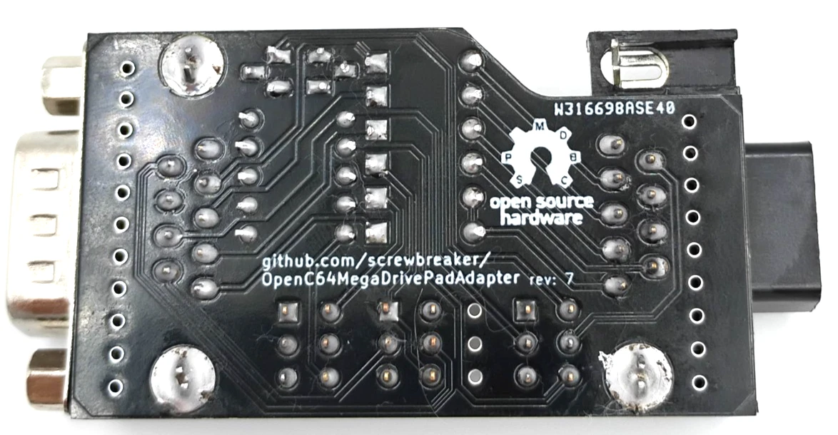 Commodore 64 & Amiga Adapter for Sega Genesis Gamepads - Standard Sega Gamepad Adapter thumbnail 8